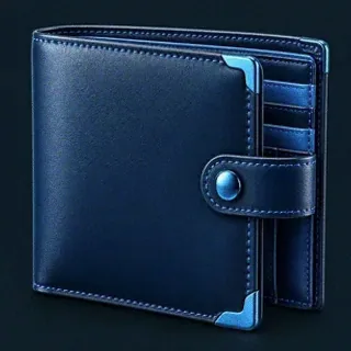 Leather bifold wallet — VegaStars